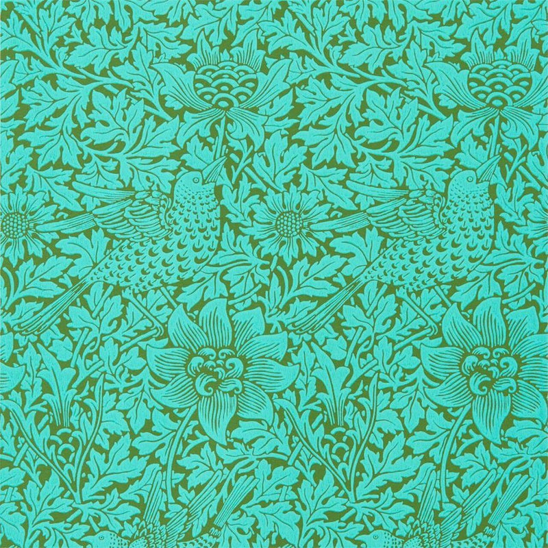 DBPW216958 Bird & Anemone Queen Square Wallpaper By Morris & Co