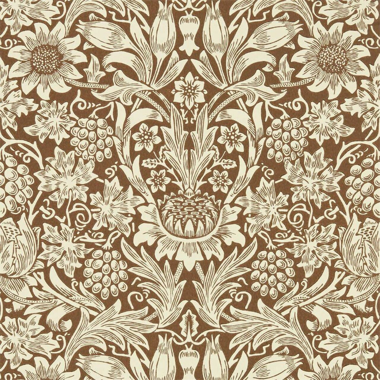 DBPW216961 Sunflower Queen Square Wallpaper By Morris & Co