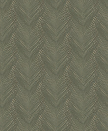 DC30093 Feather Print Green Wallpaper by Galerie