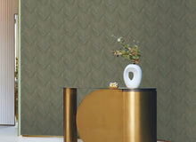 DC30093 Feather Print Green Wallpaper by Galerie