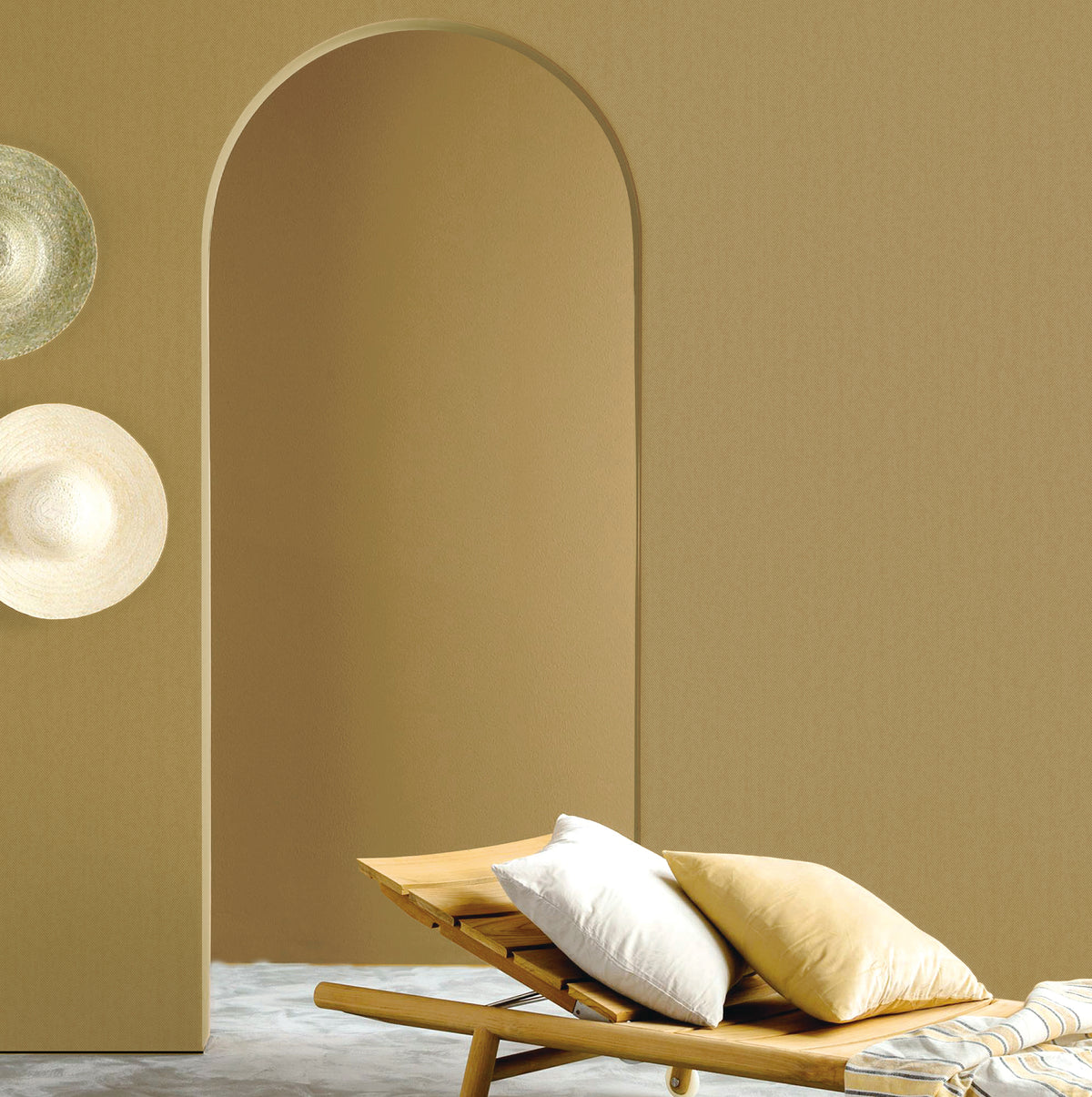 Diagonal Texture Yellow Designer Colours Wallpaper by Galerie