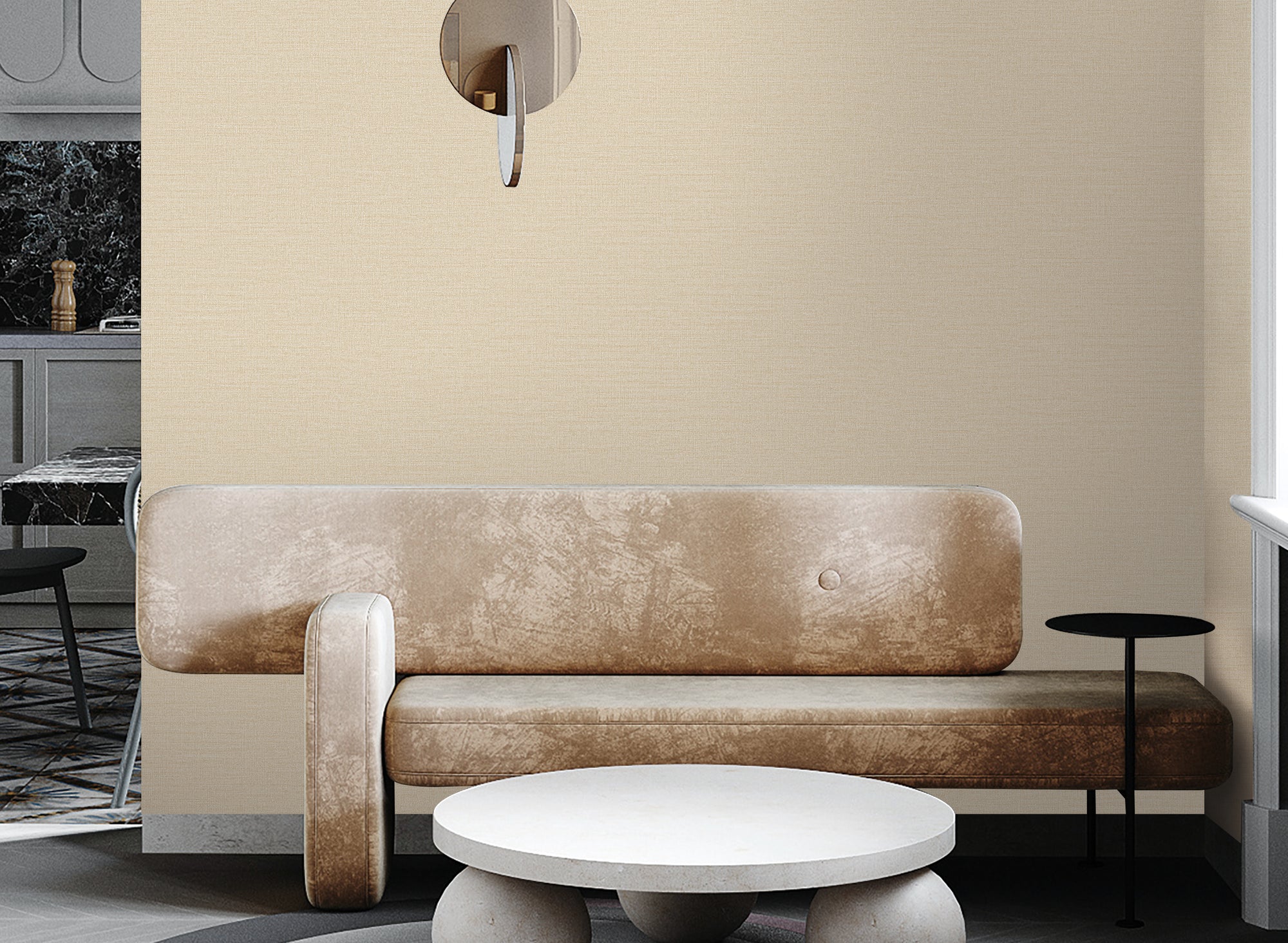 DC30117 Abstract Texture Beige Wallpaper by Galerie