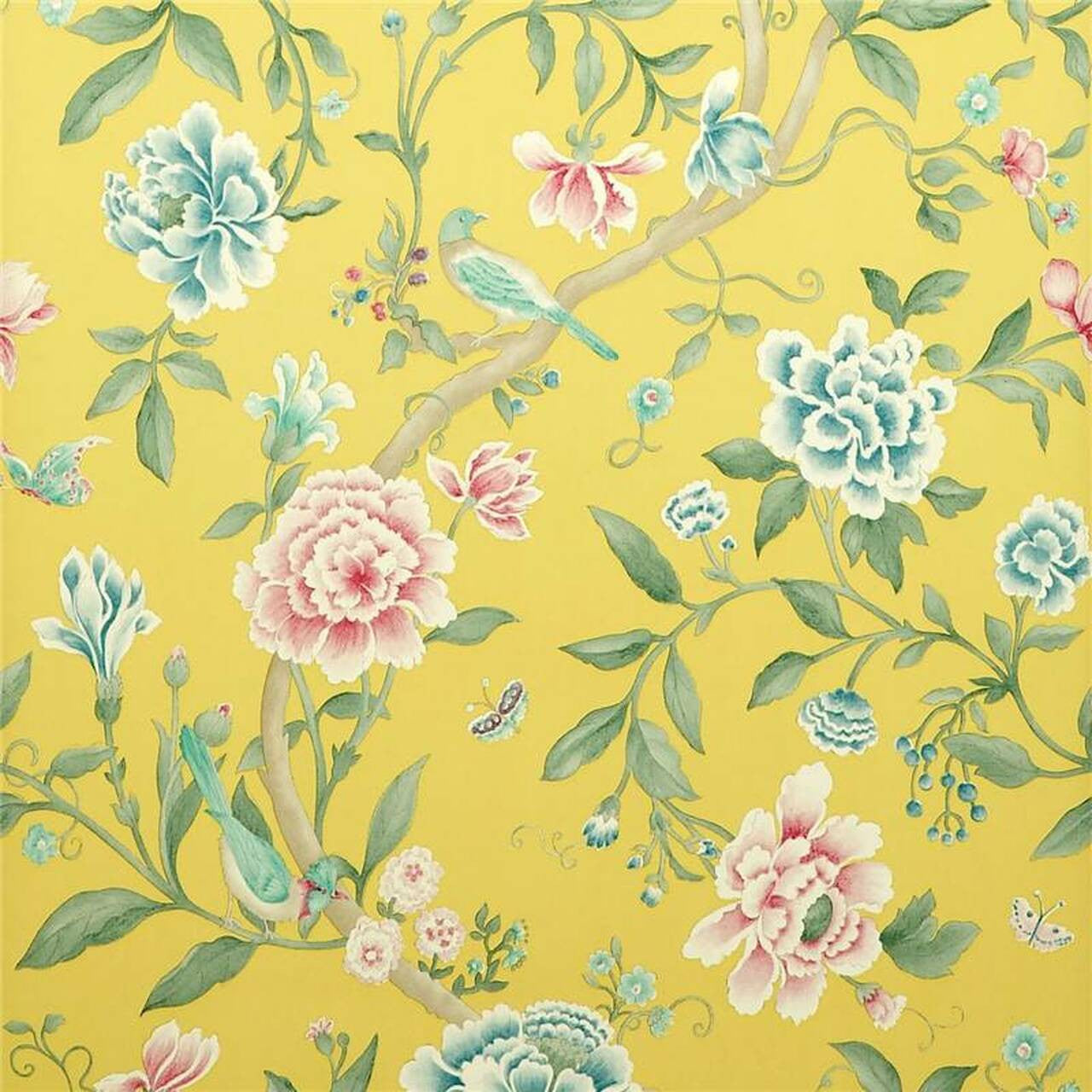 DCAVPO102 Porcelain Garden Caverley Wallpaper by Sanderson