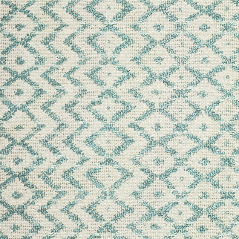 232031 Cheslyn Orwell Weaves Teal and Cream Fabric by Sanderson