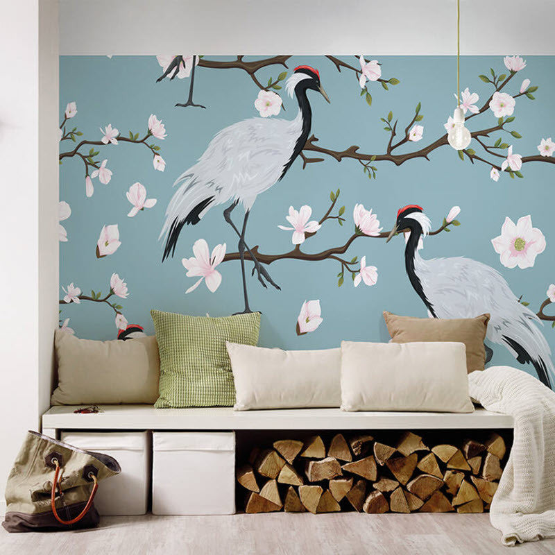 DD118584 Japanese Cranes Designwalls Wallpaper by A S Creation