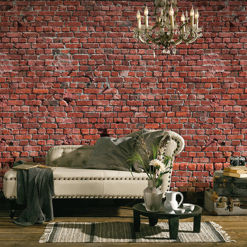 DD118784 Brick Red Designwalls Wallpaper by A S Creation