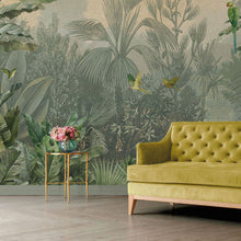 Green Jungle Parrot Havana Mural by Galerie