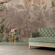 Sepia Jungle Parrot Havana Mural by Galerie