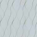 Wavy Stripe Light Blue Dazzling Dimensions Wallpaper by York Wallcoverings