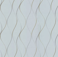 DD3701 Wavy Stripe Light Blue Dazzling Dimensions Wallpaper by York Wallcoverings