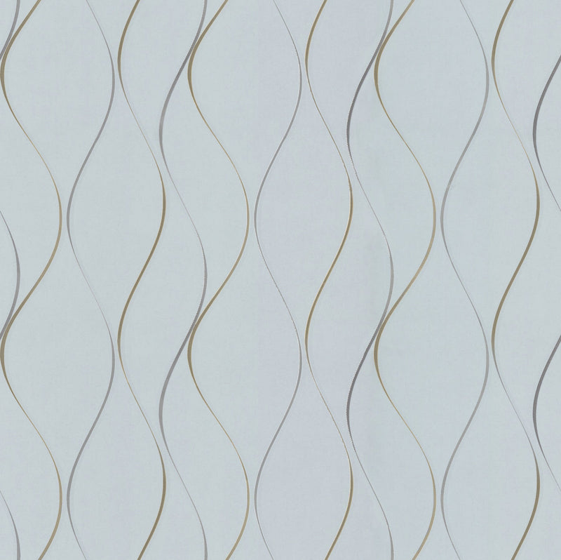 DD3701 Wavy Stripe Light Blue Dazzling Dimensions Wallpaper by York Wallcoverings