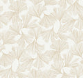 Gingko Toss Gold Dazzling Dimensions Wallpaper by York Wallcoverings