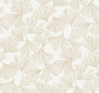 DD3741 Gingko Toss Gold Dazzling Dimensions Wallpaper by York Wallcoverings