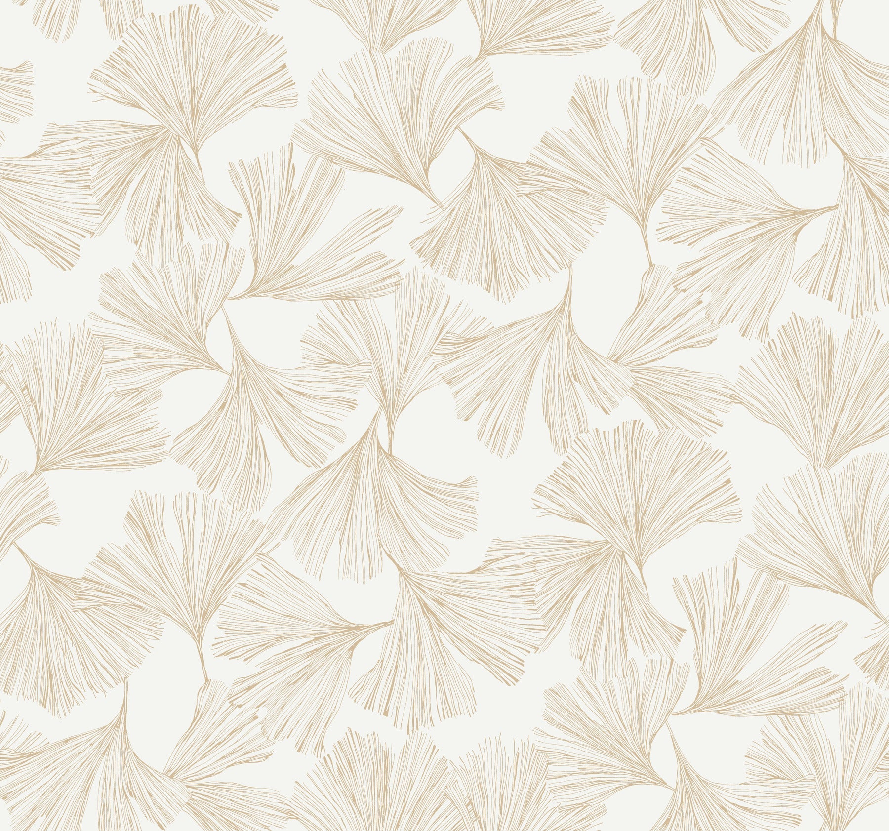 DD3741 Gingko Toss Gold Dazzling Dimensions Wallpaper by York Wallcoverings