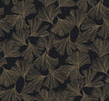 Gingko Toss Black Dazzling Dimensions Wallpaper by York Wallcoverings