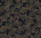 DD3742 Gingko Toss Black Dazzling Dimensions Wallpaper by York Wallcoverings