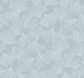 Gingko Toss Blue Dazzling Dimensions Wallpaper by York Wallcoverings