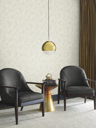 DD3744 Gingko Toss Cream Dazzling Dimensions Wallpaper by York Wallcoverings