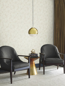 DD3744 Gingko Toss Cream Dazzling Dimensions Wallpaper by York Wallcoverings