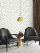 DD3745 Gingko Toss Green Dazzling Dimensions Wallpaper by York Wallcoverings