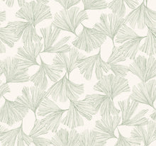 DD3745 Gingko Toss Green Dazzling Dimensions Wallpaper by York Wallcoverings