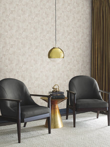 DD3746 Gingko Toss Silver Dazzling Dimensions Wallpaper by York Wallcoverings