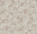 Gingko Toss Silver Dazzling Dimensions Wallpaper by York Wallcoverings