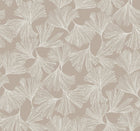 DD3746 Gingko Toss Silver Dazzling Dimensions Wallpaper by York Wallcoverings