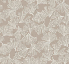 DD3746 Gingko Toss Silver Dazzling Dimensions Wallpaper by York Wallcoverings