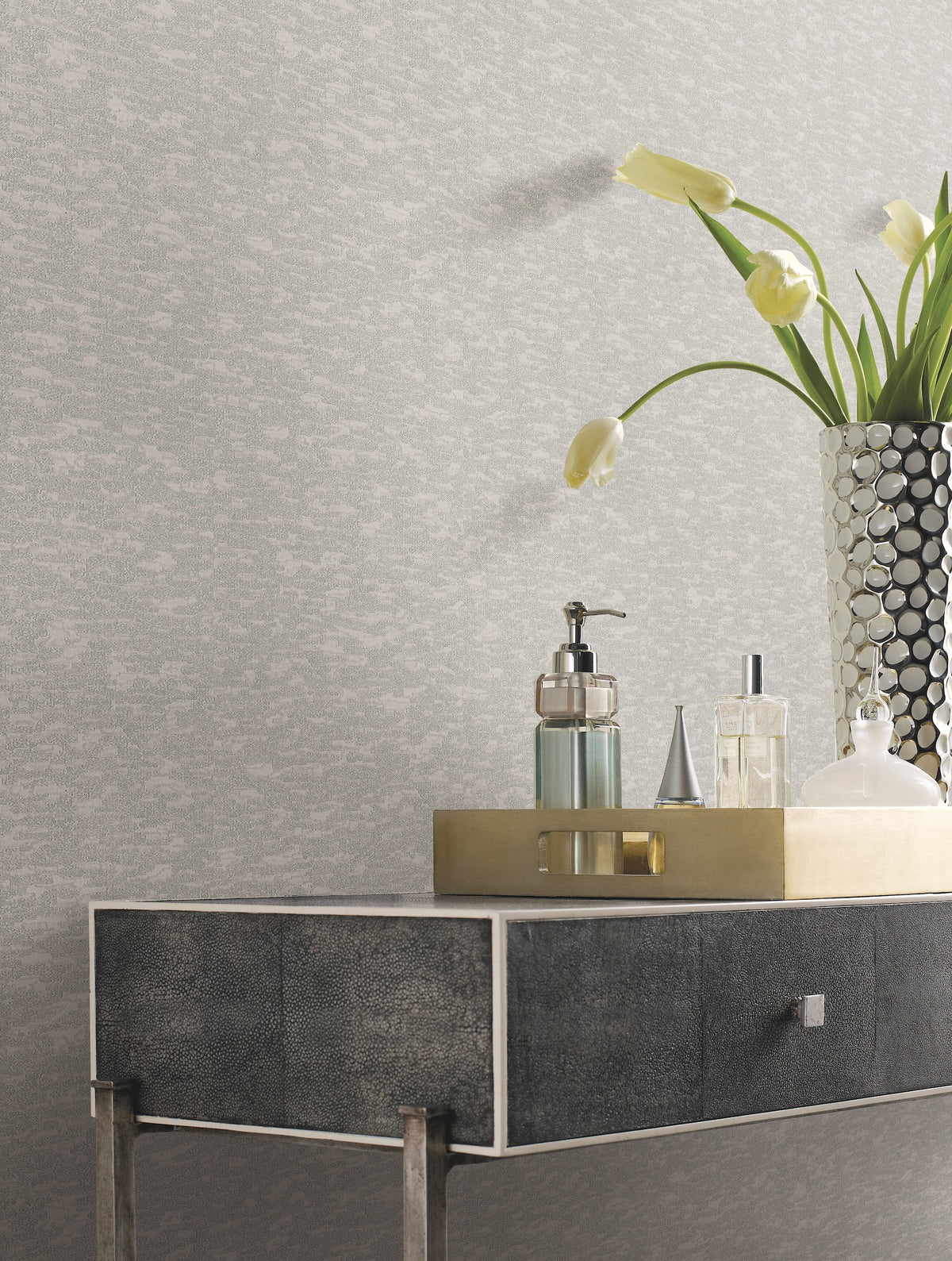 DD3752 Weathered Cypress Taupe Dazzling Dimensions Wallpaper by York Wallcoverings