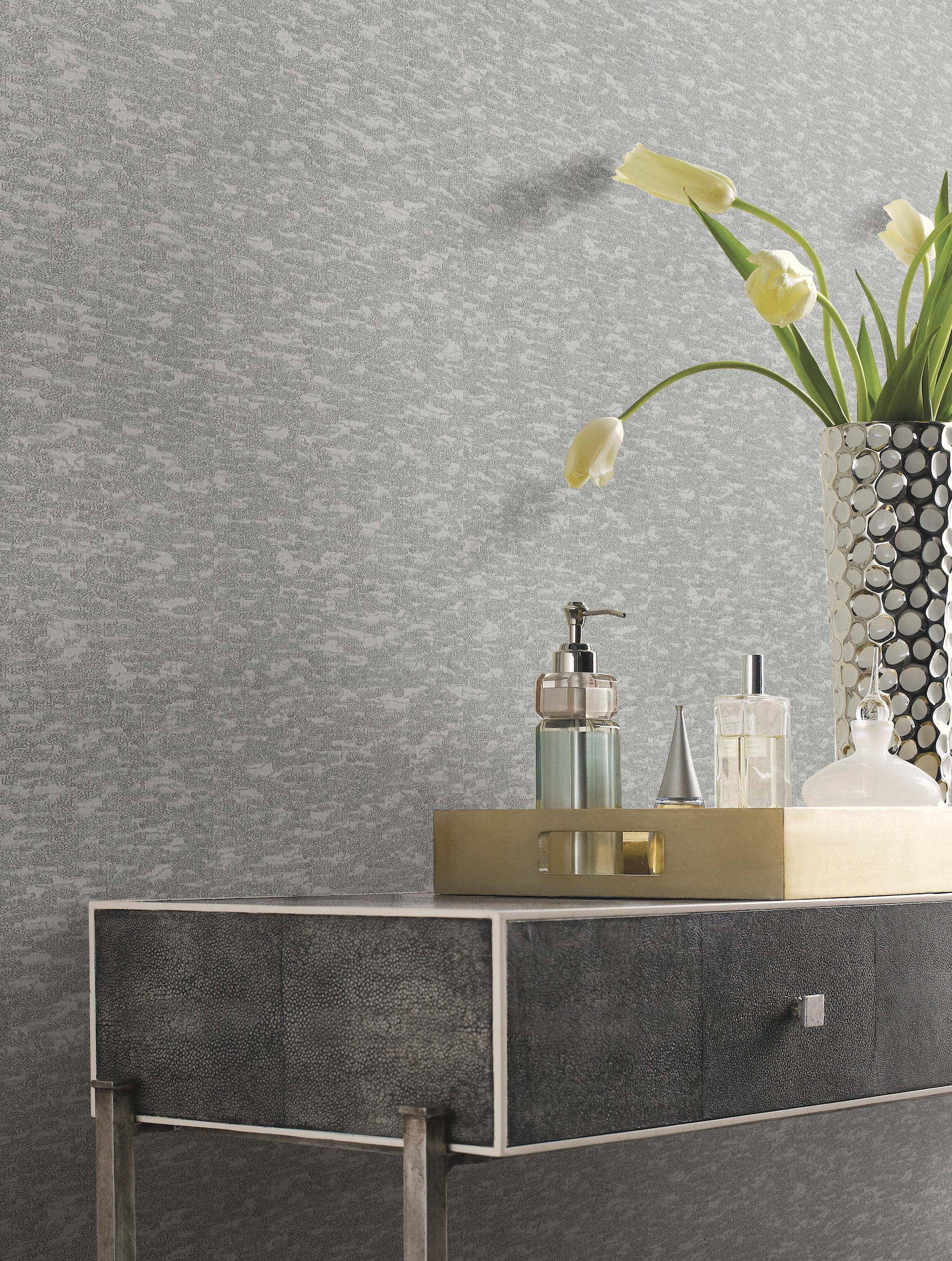 DD3753 Weathered Cypress Blue Dazzling Dimensions Wallpaper by York Wallcoverings