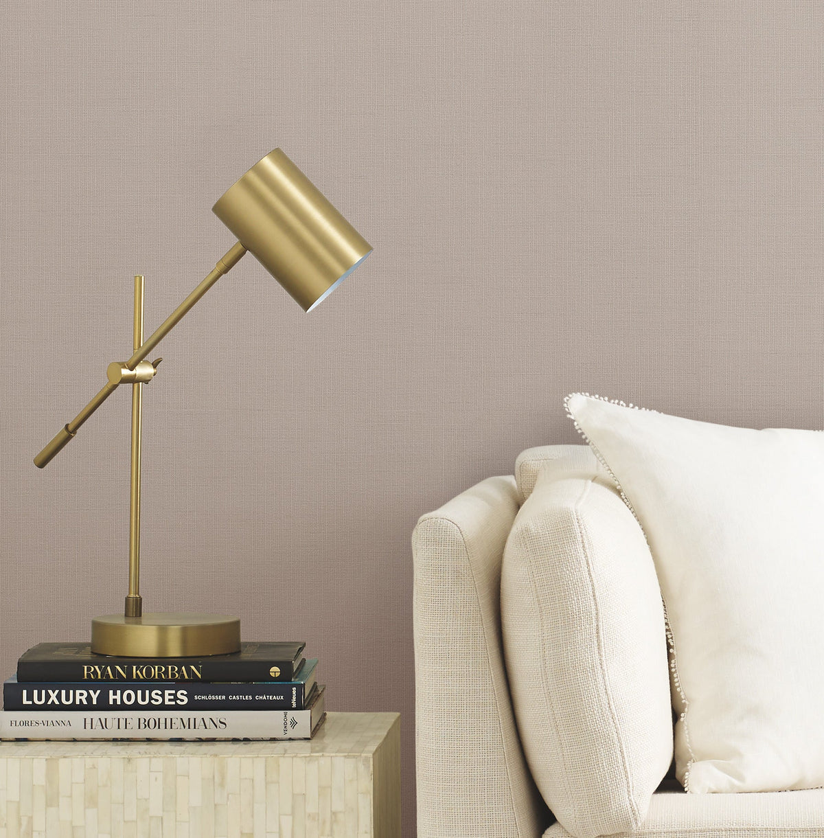 DD3773 Gossamer Woven Taupe Dazzling Dimensions Wallpaper by York Wallcoverings