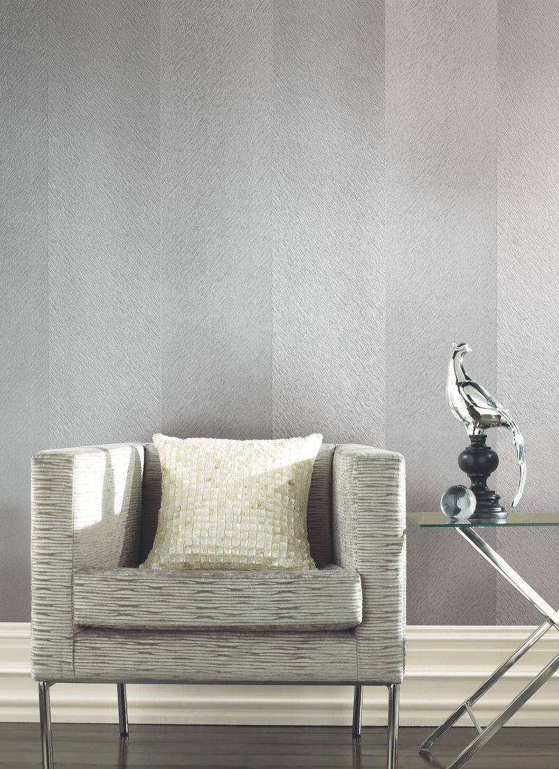 DD3781 Etched Chevron Grey Dazzling Dimensions Wallpaper by York Wallcoverings