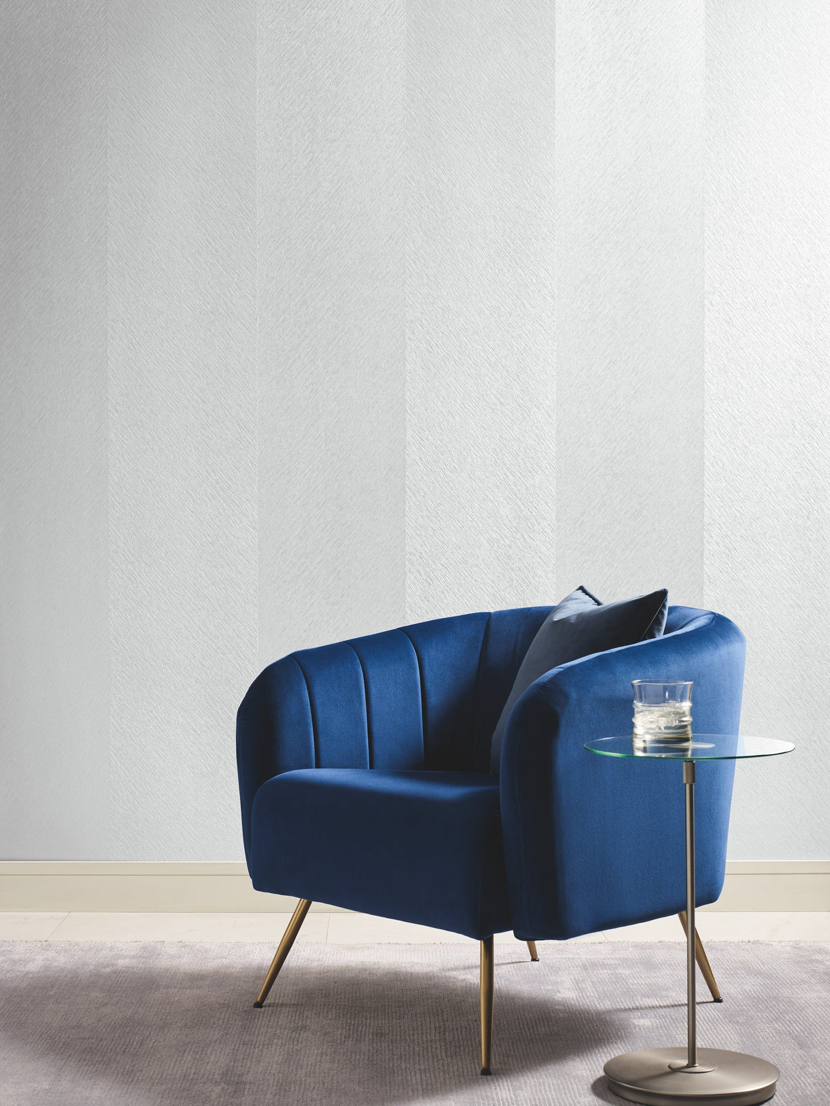 DD3782 Etched Chevron White Dazzling Dimensions Wallpaper by York Wallcoverings