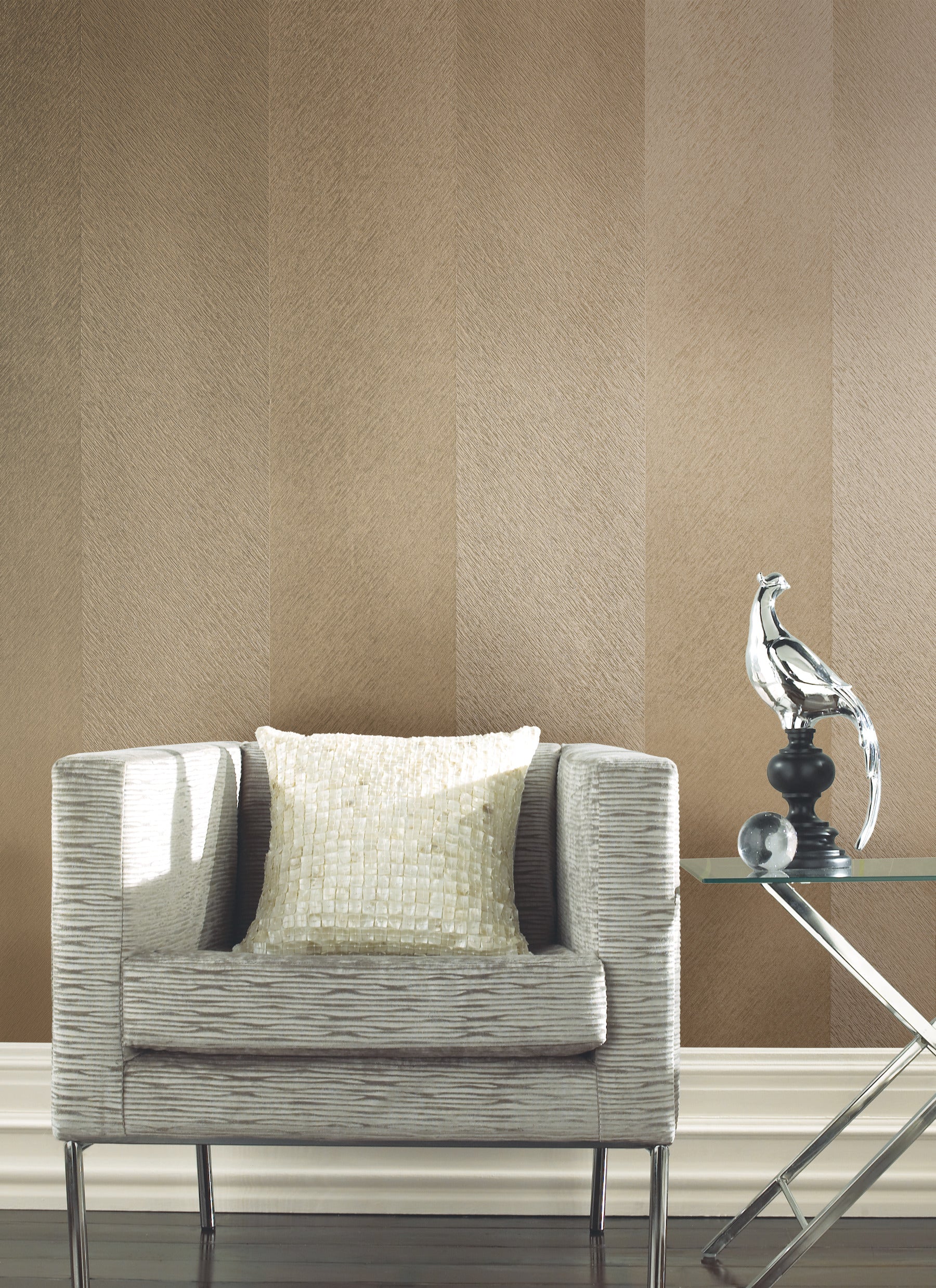 DD3783 Etched Chevron Gold Dazzling Dimensions Wallpaper by York Wallcoverings
