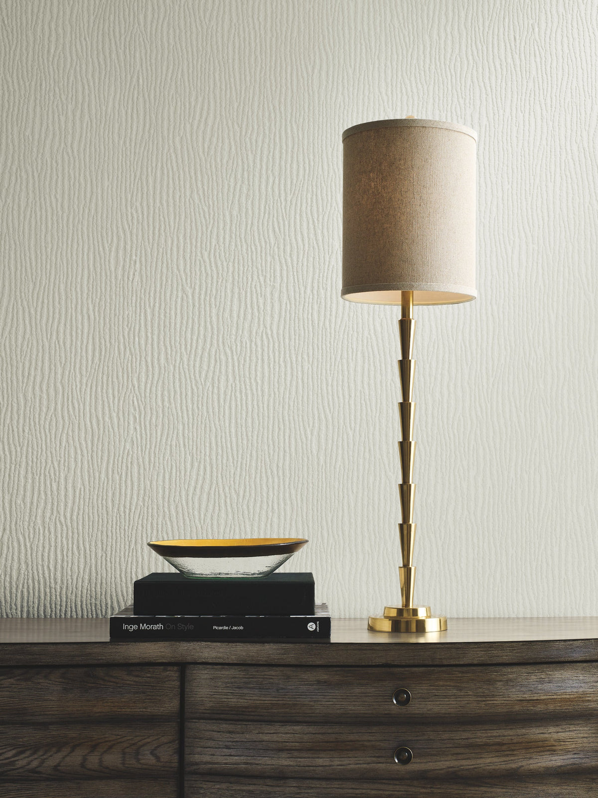 DD3795 Rain Chimes Cream Dazzling Dimensions Wallpaper by York Wallcoverings