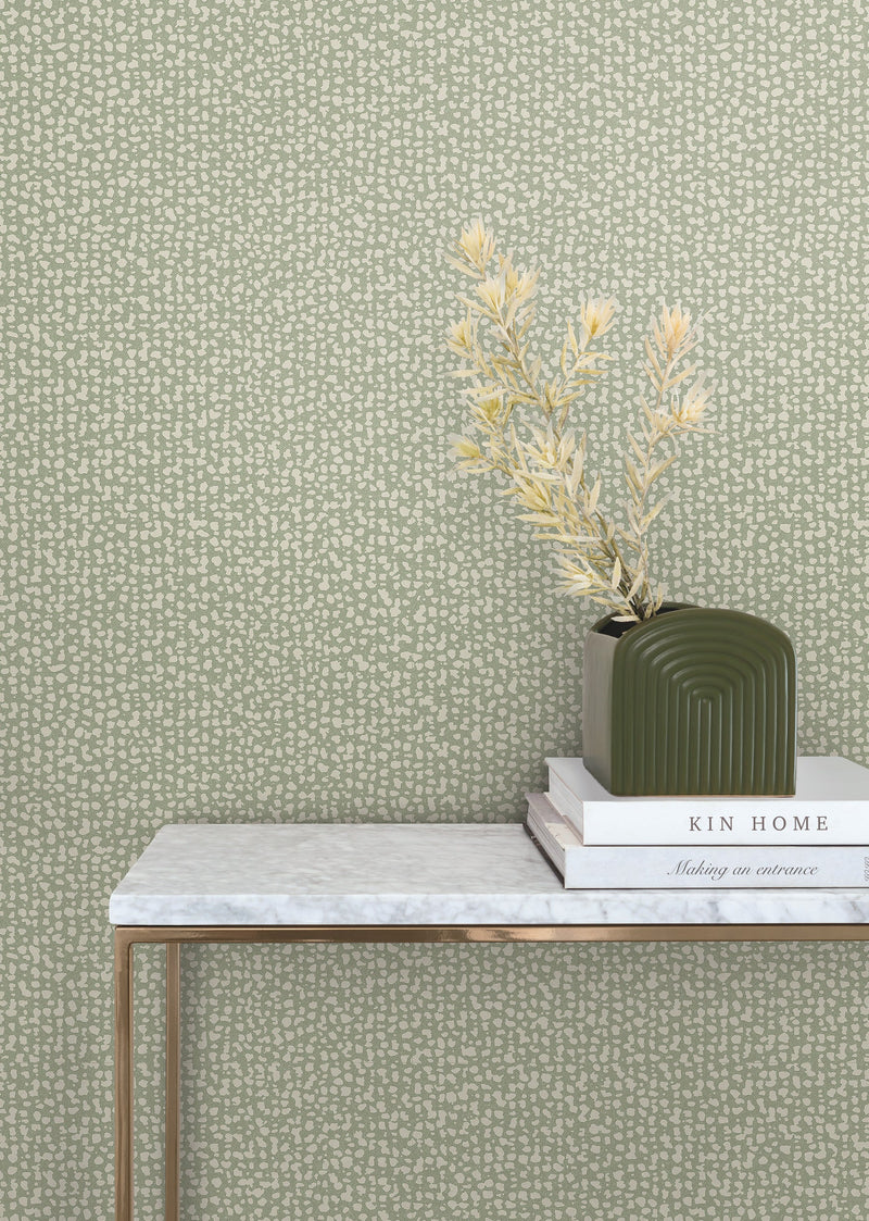 DD3801 Galaxies Green Dazzling Dimensions Wallpaper by York Wallcoverings