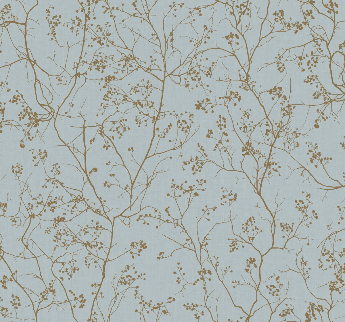 DD3813 Luminous Branches Blue & Gold Dazzling Dimensions Wallpaper by York Wallcoverings