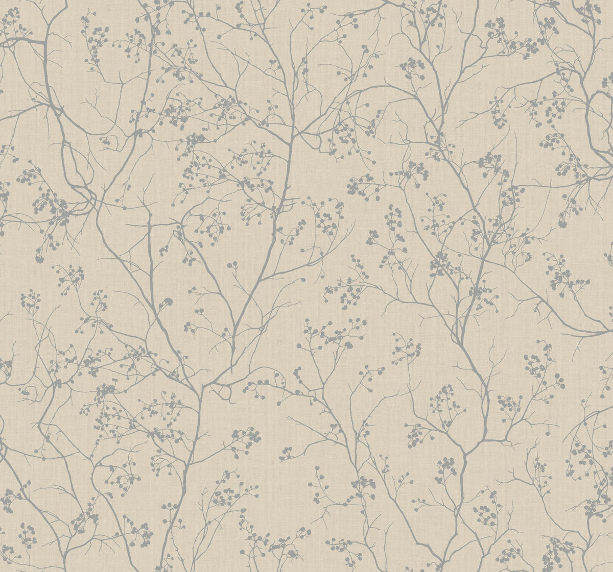 DD3815 Luminous Branches Taupe & Silver Dazzling Dimensions Wallpaper by York Wallcoverings