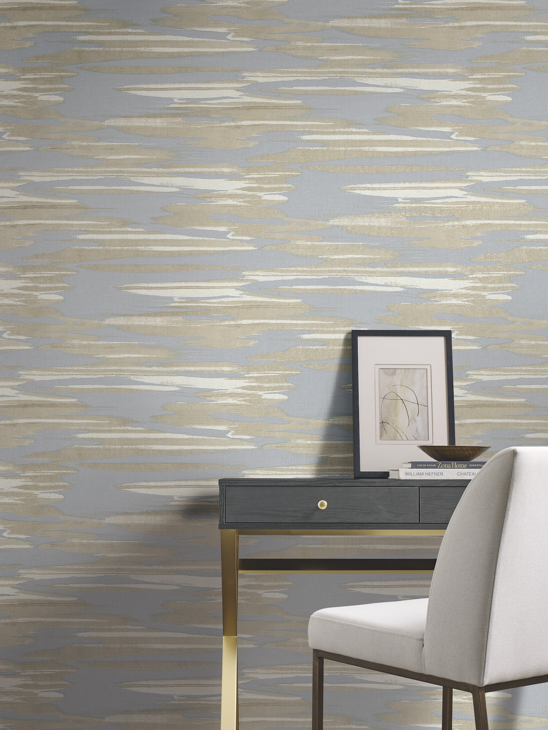 DD3822 Nimbus Blue & Cream Dazzling Dimensions Wallpaper by York Wallcoverings
