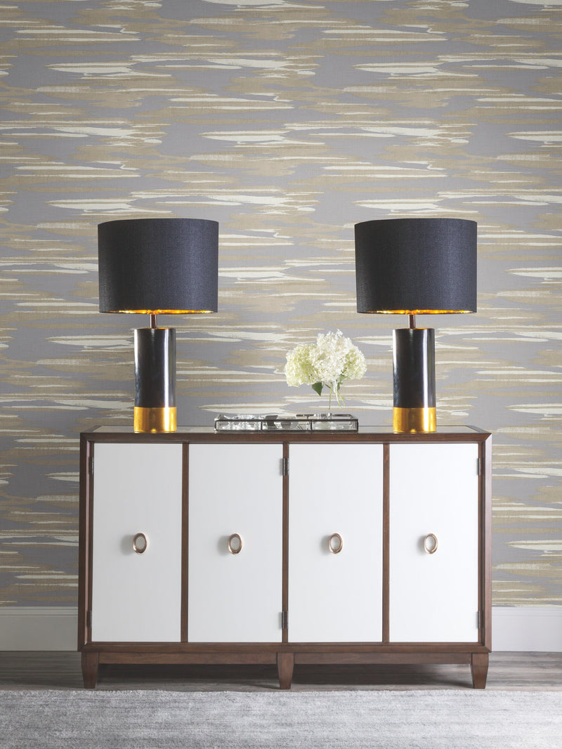 DD3822 Nimbus Blue & Cream Dazzling Dimensions Wallpaper by York Wallcoverings