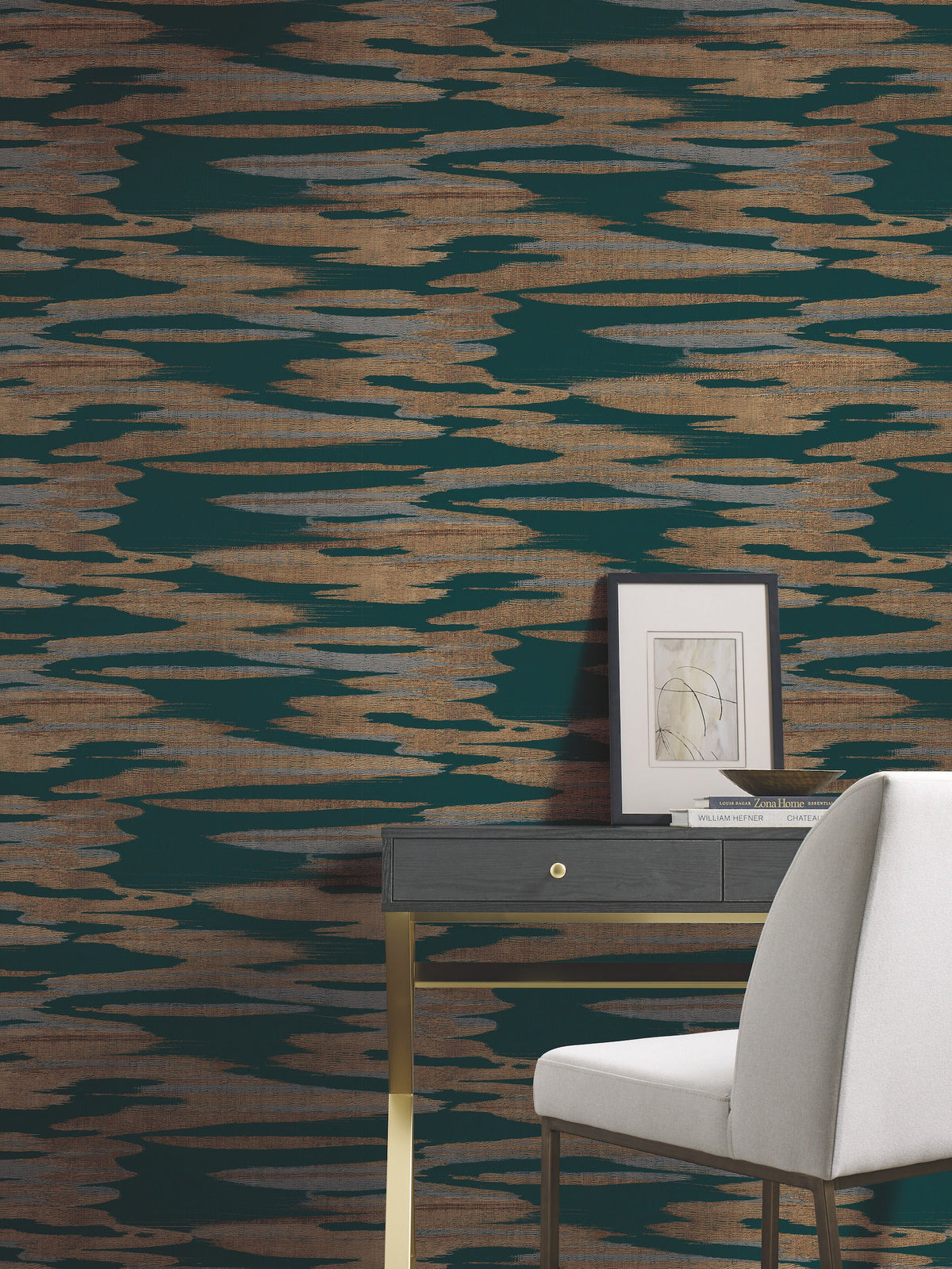 DD3823 Nimbus Teal Dazzling Dimensions Wallpaper by York Wallcoverings