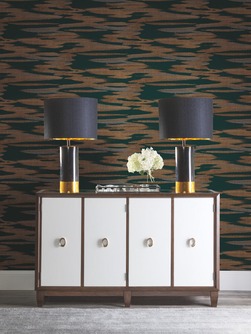 DD3823 Nimbus Teal Dazzling Dimensions Wallpaper by York Wallcoverings