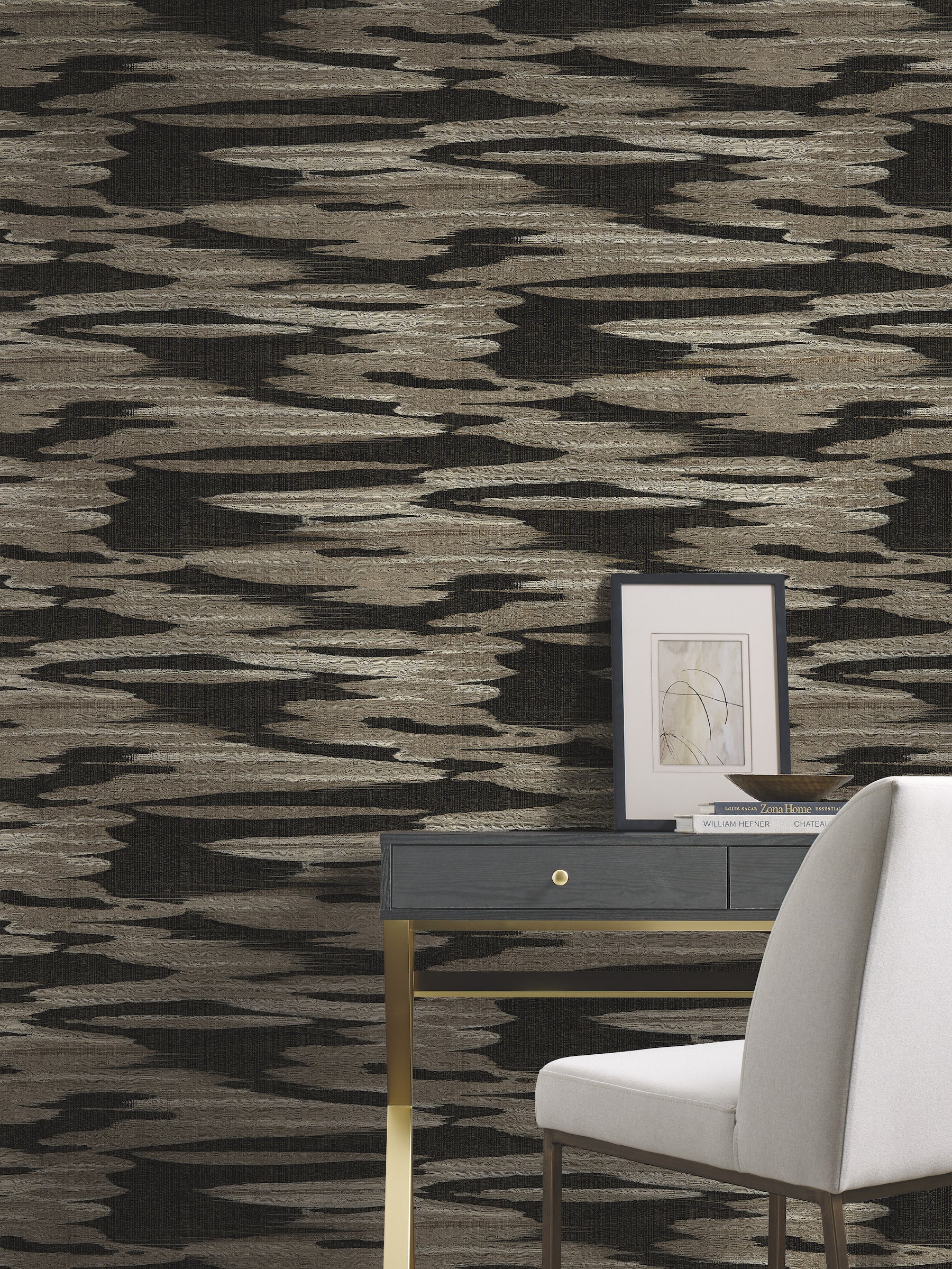 DD3825 Nimbus Black Dazzling Dimensions Wallpaper by York Wallcoverings