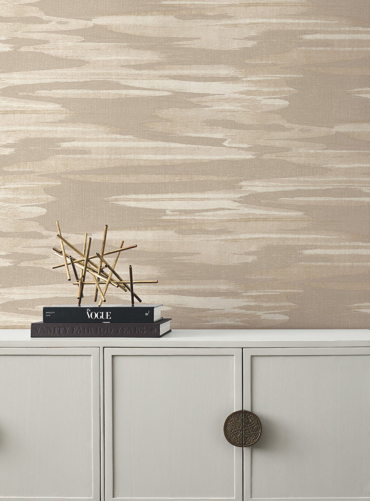 DD3826 Nimbus Taupe Dazzling Dimensions Wallpaper by York Wallcoverings