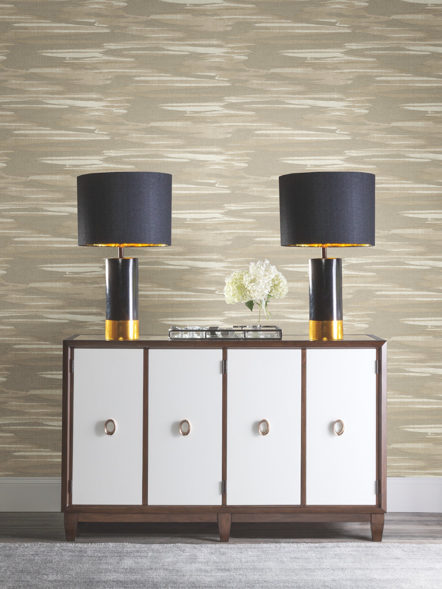 DD3826 Nimbus Taupe Dazzling Dimensions Wallpaper by York Wallcoverings