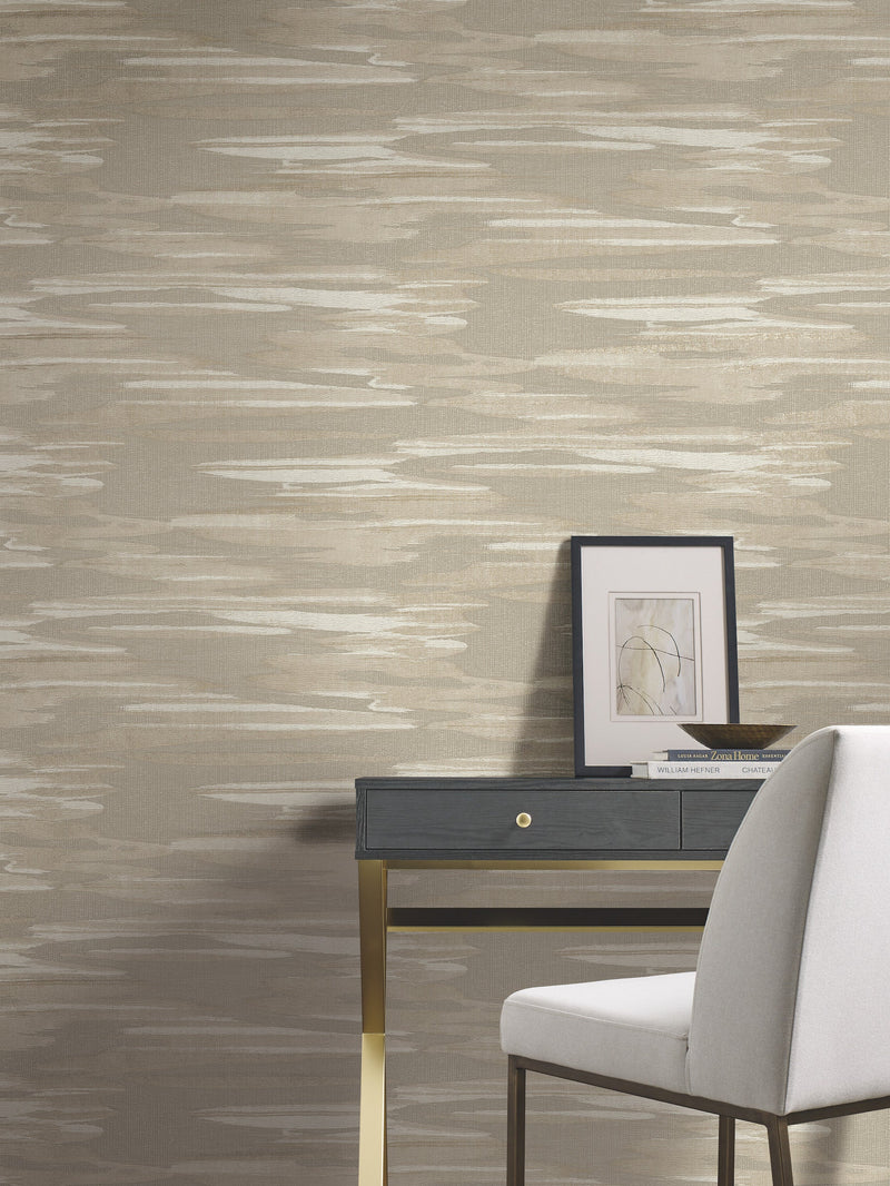 DD3826 Nimbus Taupe Dazzling Dimensions Wallpaper by York Wallcoverings