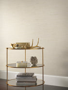 DD3831 Ribbon Bamboo Cream & Gold Metallic Dazzling Dimensions Wallpaper by York Wallcoverings
