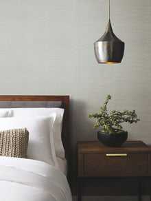 DD3833 Ribbon Bamboo White & Silver Metallic Dazzling Dimensions Wallpaper by York Wallcoverings