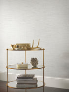 DD3833 Ribbon Bamboo White & Silver Metallic Dazzling Dimensions Wallpaper by York Wallcoverings